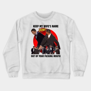 wow will smith slap chris rock Crewneck Sweatshirt